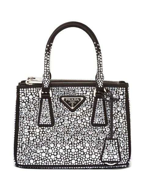 prada crystal embellished bag|prada crystal bag black.